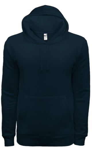 Buy navy-blue DP 2002 Cotton/Poly 3end Fleece-  Hooded Sweatshirt - Unisex