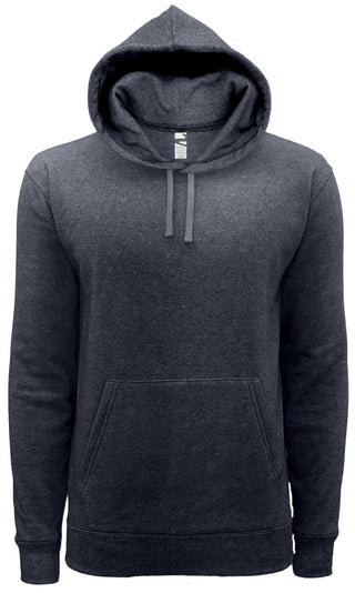 Buy navy-heather DP 2002 Cotton/Poly 3end Fleece-  Hooded Sweatshirt - Unisex